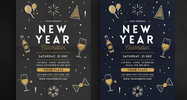 New Year Celebration Flyer