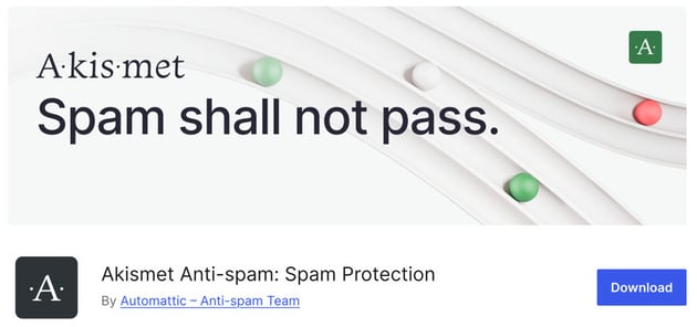 Akismet in the plugins directory