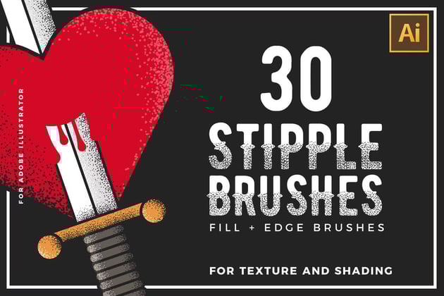 stipple brushes pack