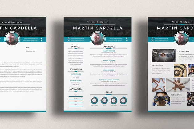 Resume Graphical CV Portofolio