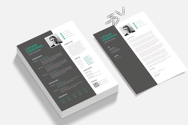 Infographic Resume Template for Word