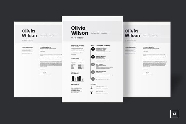 Resume Infographic Template CV