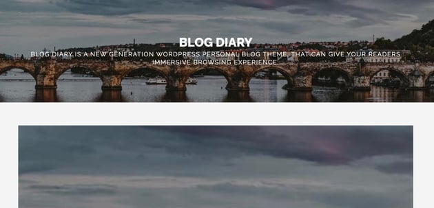 Blog Dairy is a free WordPress blog theme