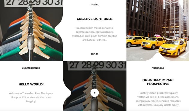 The Versaille theme makes a great use of visuals.