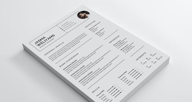 Clean Resume / CV Template - 165