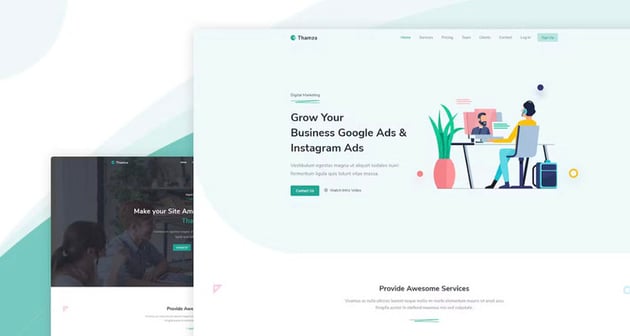 Thamza - Responsive Landing Page Template