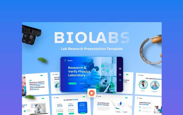 BioLabs Laboratory Science Research Powerpoint