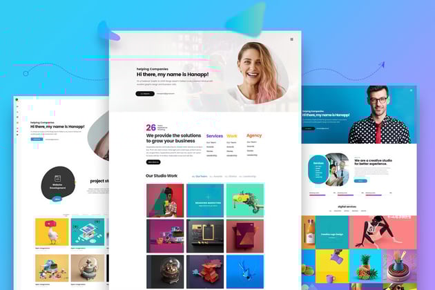 Colors used carefully to show different resume sections 