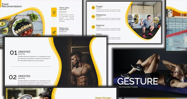 Gesture - Sports PPT Template