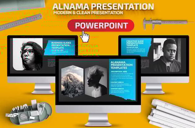 Alanama PowerPoint is one of our top modern PPT templates