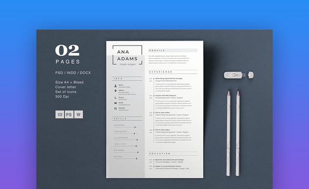 Anna is a resume template