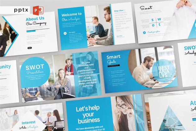 Multipurpose SWOT analysis PowerPoint