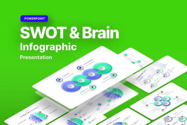 Infographics and SWOT template for PowerPoint