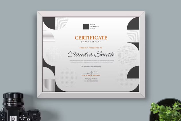 Cover Certificate / Diploma Template Pro 