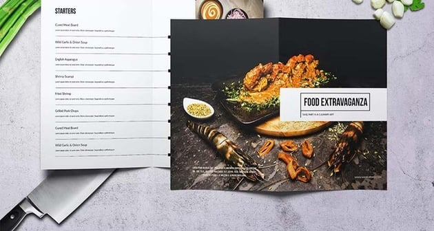 Minimal Modern Menu Design