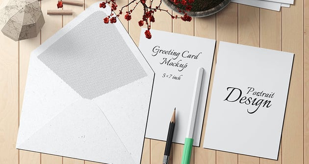 5x7 Postcard Template (PSD)