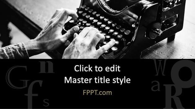Free Type PowerPoint Template