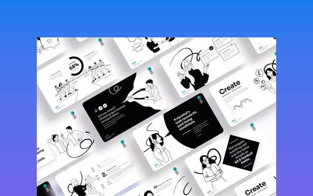 Minimal Black & White PowerPoint Template