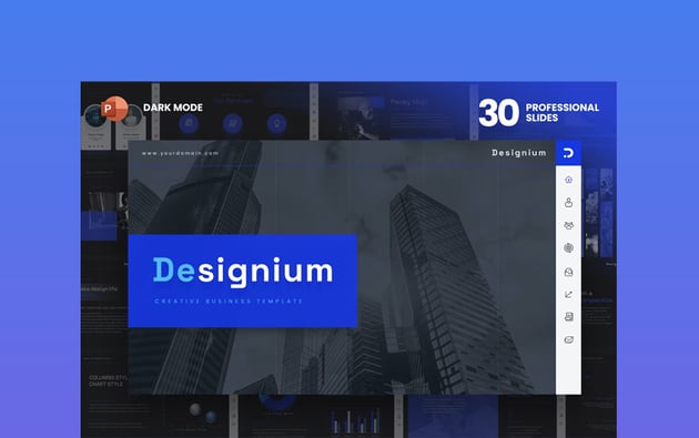 DARK DESIGNIUM is a presentation template