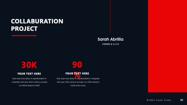 Use Light Colors in the Text