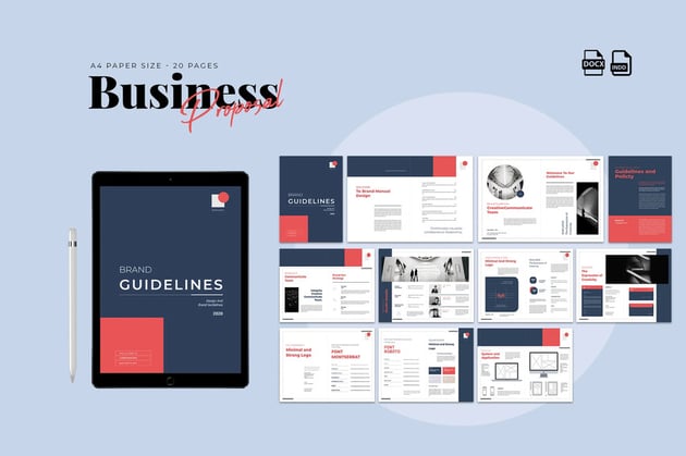 Freelance graphic design proposal template