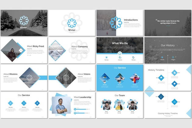 Winter PowerPoint template