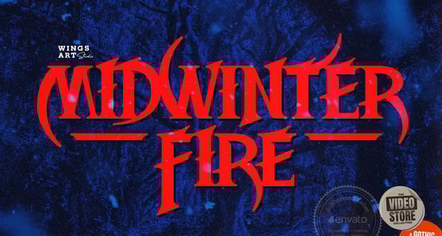 Midwinter Fire is a Gothic Fantasy font
