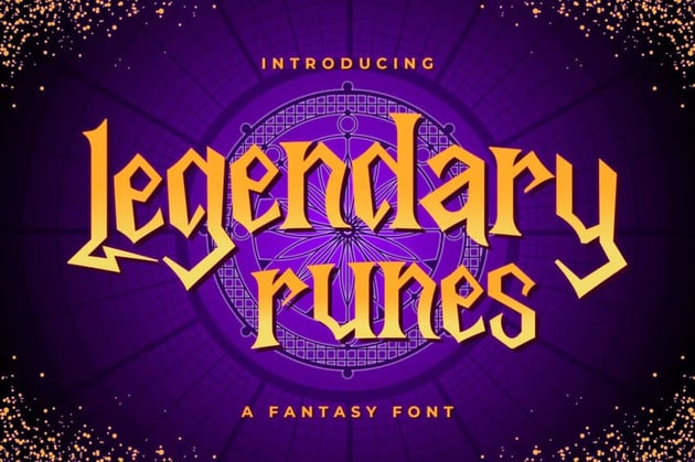 Legendary Runes is a fantasy font