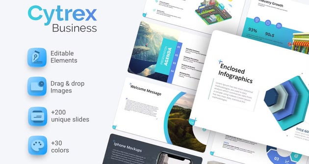 Cytrex Business Plan PowerPoint Template