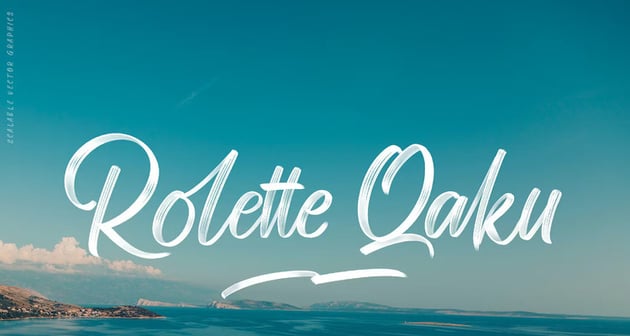 Rollete Qaku SVG & Regular font