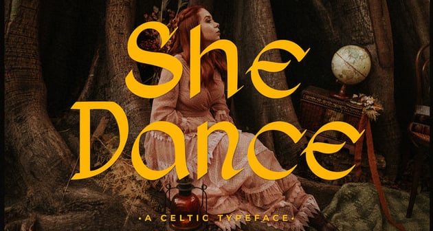 She Dance Celtyic Typeface