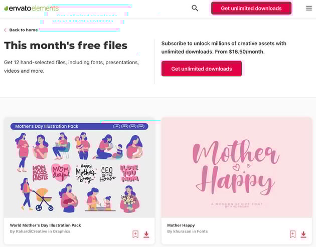 This month free files.