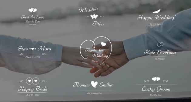 Elegant Wedding Titles