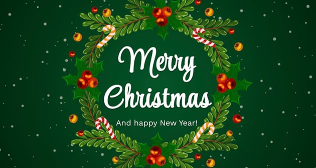 Christmas Wreaths free holiday-themed template.