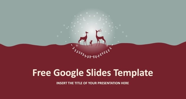 Christmas deer PowerPoint templates.