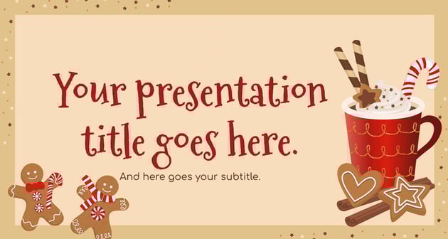 Gingerbread Christmas: A Free Template for the Holidays.