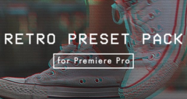 This retro pack offers Adobe Premiere Pro color grading presets.