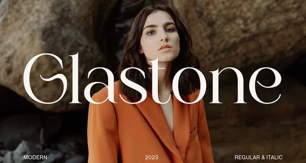 Glastone is one of the premium serif font examples.