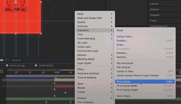 Adobe After Effects tutorial​: Fit to Comp.