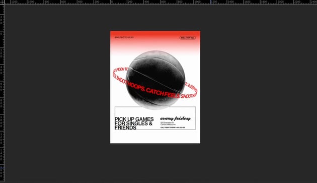 Adobe After Effects tutorial​: Poster before transition.