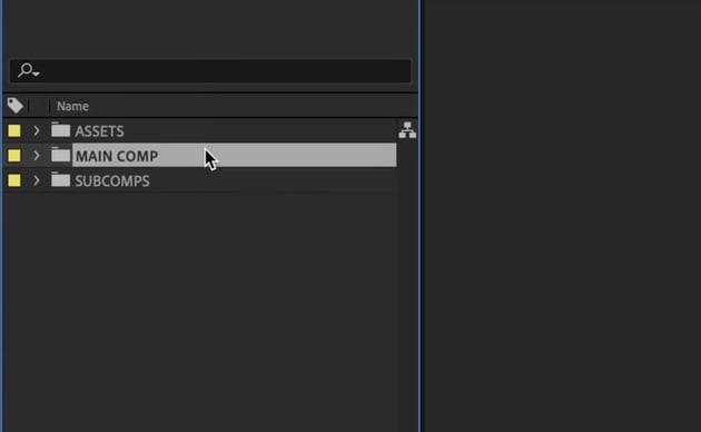 Adobe After Effects tutorial​: folders.