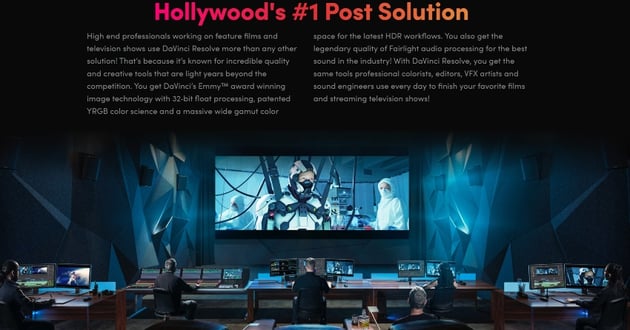 DaVinci Website Screenshot