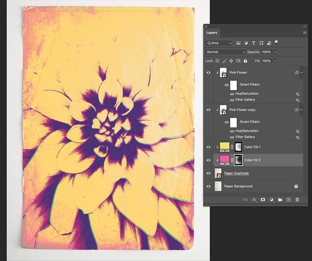 the final image is ready for export