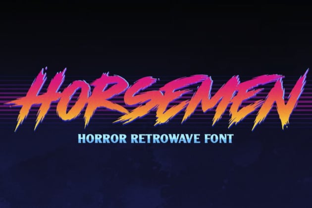 80s Vaporwave Font