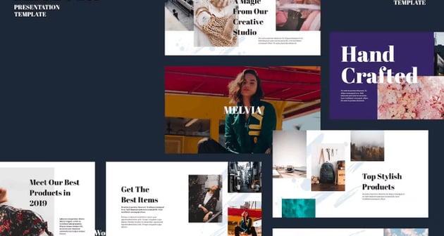 MELVIA - Creative Portfolio Powerpoint Template