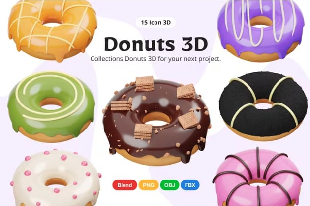 3D donuts