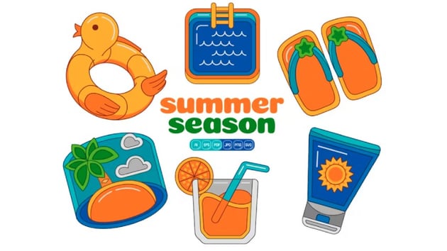 Summer Season Vector Pack