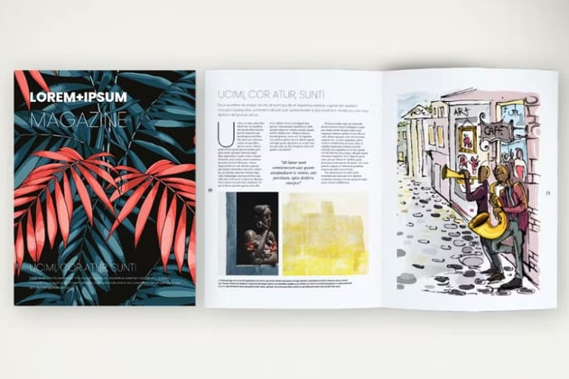 Creative magazine template