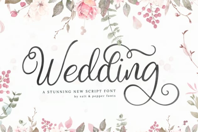Wedding Script font