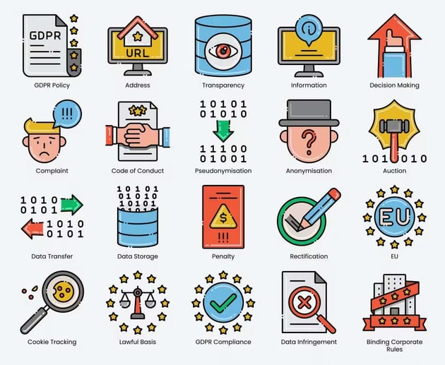 75 GDPR Icons